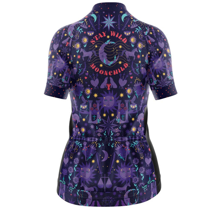 Women's Purple Moonchild Cycling Jersey - Fat Lad At The Back