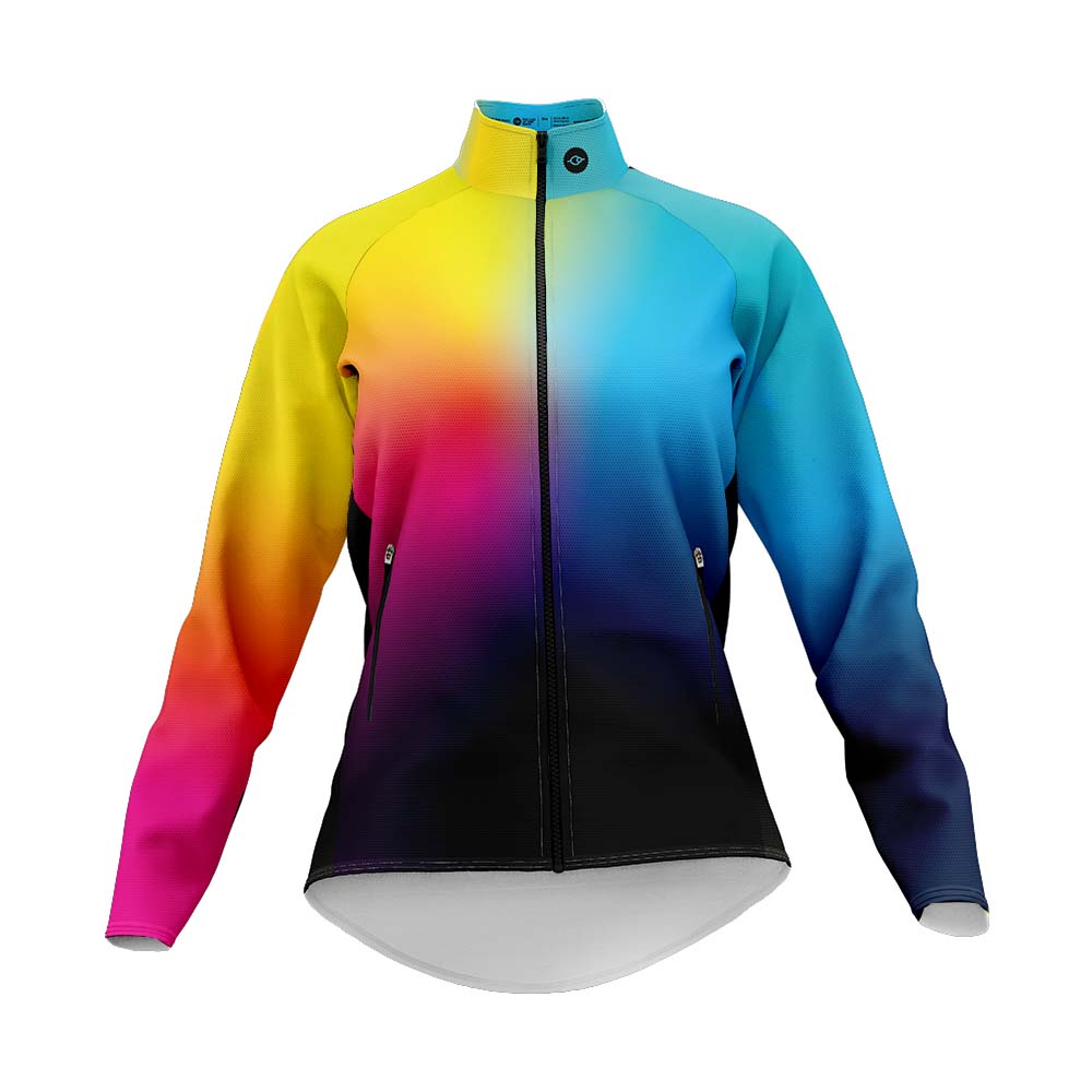 Women's Rainbow Tor Cycling Jacket - Fat Lad At The Back