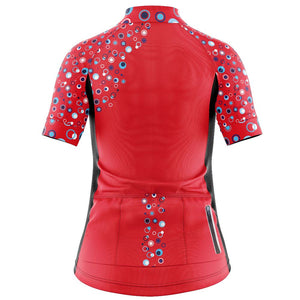Women's Red Fizz Cycling Jersey - Fat Lad At The Back