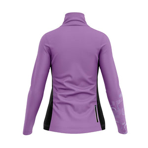 Women's Retro Purple Wind Water Resistant Cycling Jacket - Fat Lad At The Back