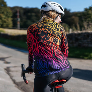Women's She is Fierce Long Sleeve Cycling Jersey - Fat Lad At The Back