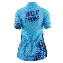 Load image into Gallery viewer, Womens Wild Thing Blue Cycling Jersey - Fat Lad At The Back