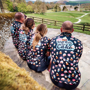 Womens Will Ride For Cake Cycling Jersey - Fat Lad At The Back