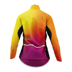 Women's Yellow Rainbow Tor Cycling Jacket - Fat Lad At The Back